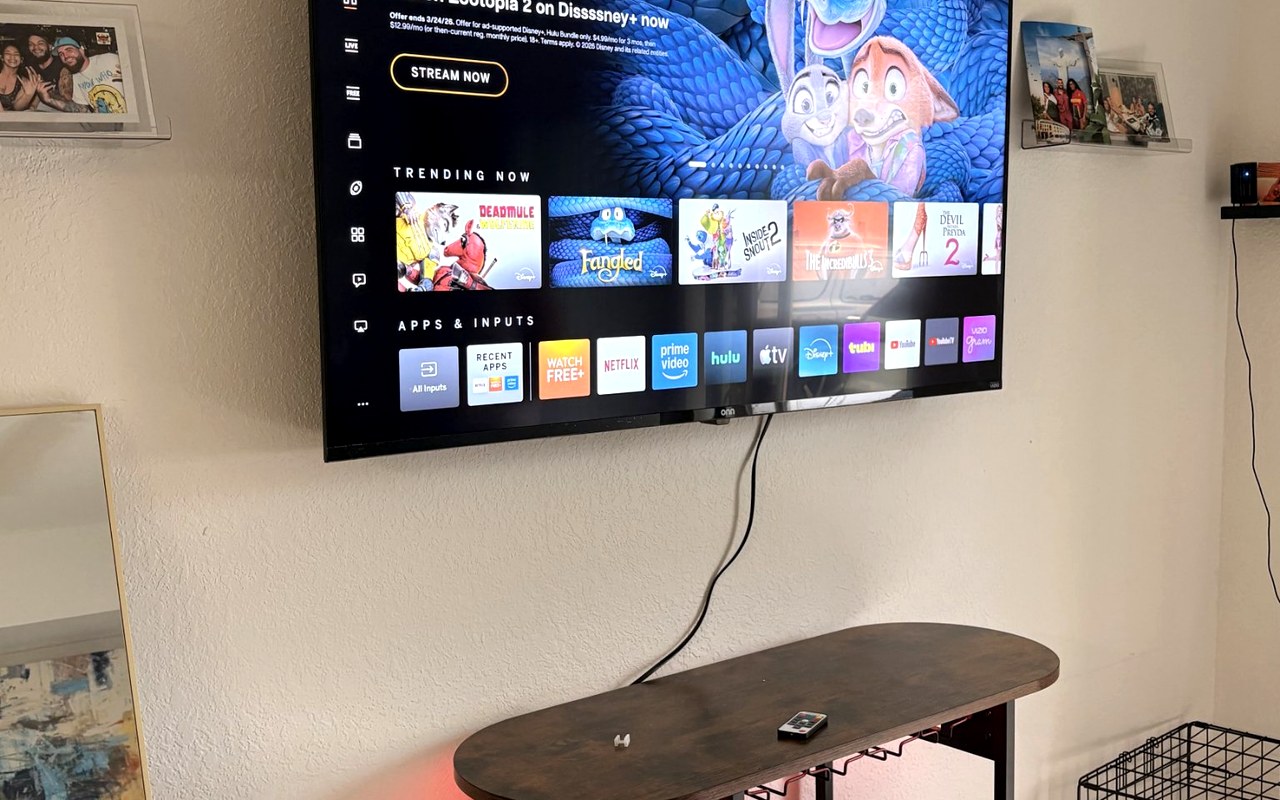 Finished install, TV mounted and leveled
