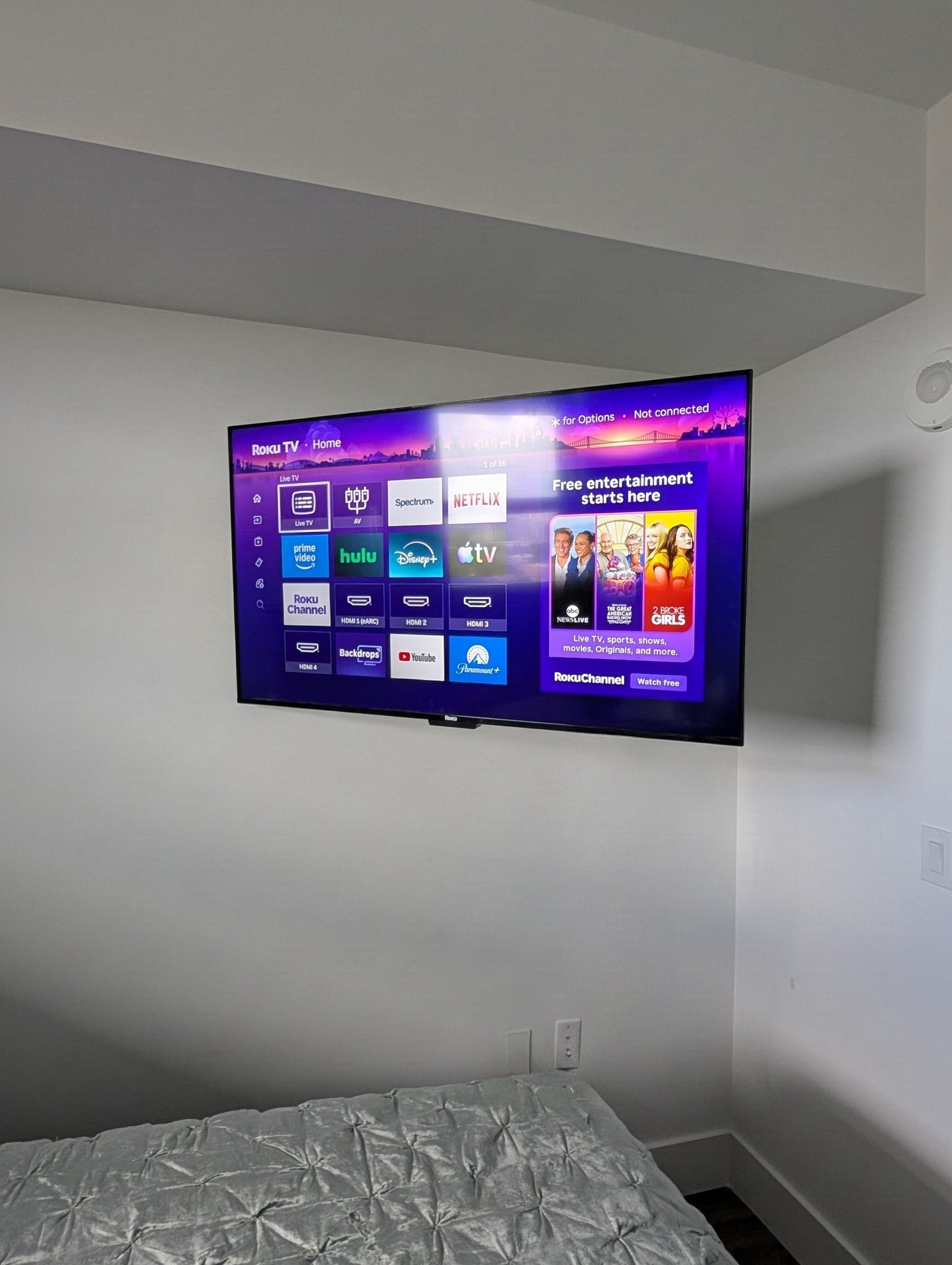 Finished install, TV mounted and leveled